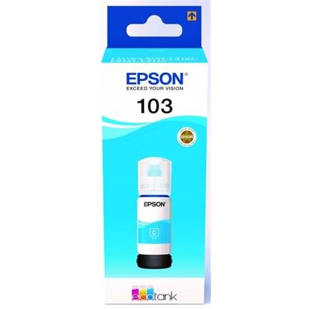 T00S24A náplň do tlačiarní  EcoTank L3110, L3150, L1110, EPSON 103, modrá, 65 ml