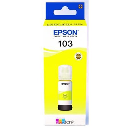 T00S44A náplň do tlačiarní EcoTank L3110, L3150, L1110, EPSON 103, žltá, 65 ml