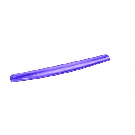 Opierka zápästia ku klávesnici, FELLOWES "Crystal™ Gel", fialová