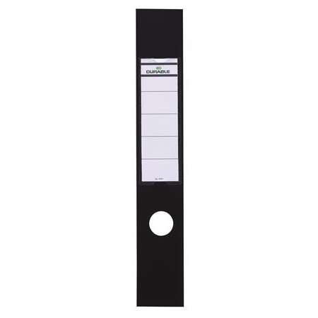 Chrbtový štítok, pre zakladače, samolepiaci, 60 x 390 mm, DURABLE „ORDOFIX®“, čierny