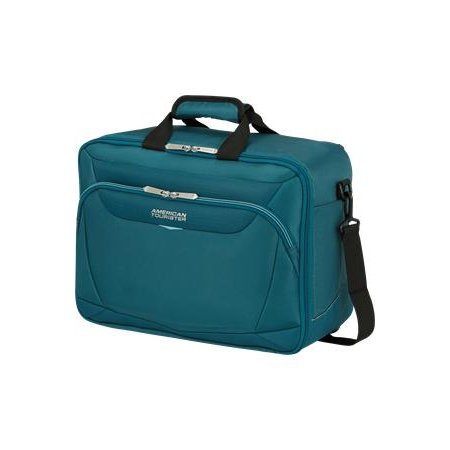 Cestovná taška, kabínová veľkosť, 27 l, 3 v 1, AMERICAN TOURISTER "SummerRide", zeleno modrá