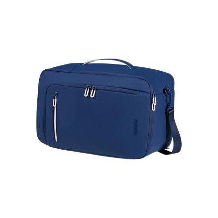Cestovná taška, kabínová veľkosť,  21 l, 3 in 1, AMERICAN TOURISTER "Puffypop", námornícka modrá