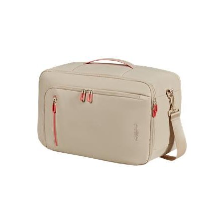 Cestovná taška, kabínová veľkosť,  21 l, 3 in 1, AMERICAN TOURISTER "Puffypop", béžová