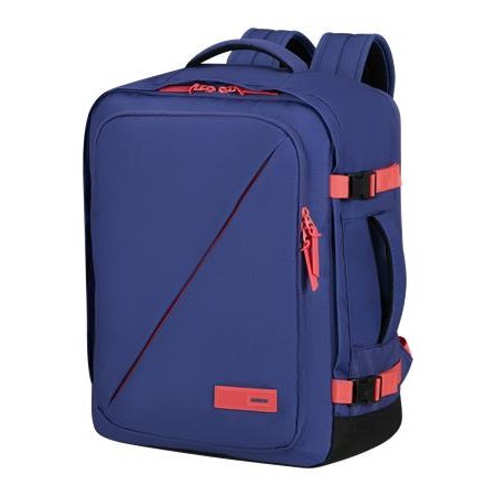 Batoh, kabínová veľkosť, 38 l, M, AMERICAN TOURISTER "Take2Cabin", fialový/koralový