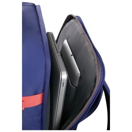 Batoh, kabínová veľkosť, 38 l, M, AMERICAN TOURISTER "Take2Cabin", fialový/koralový