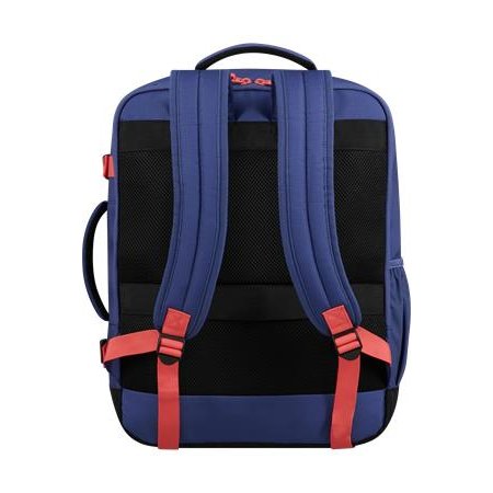 Batoh, kabínová veľkosť, 38 l, M, AMERICAN TOURISTER "Take2Cabin", fialový/koralový