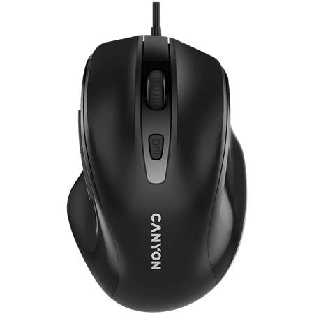 Myš, drôtová, optická, USB, CANYON "M-6", čierna