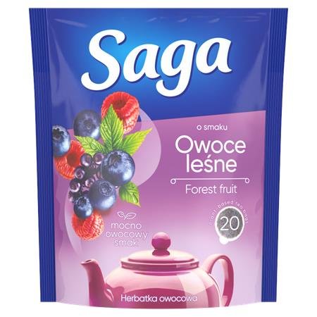 Ovocný čaj, 20x1,7 g, SAGA, lesné plody