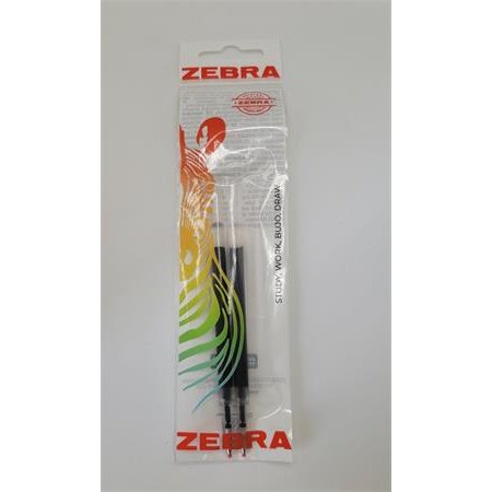 Náplň do gélových pier, 0,33 mm, ZEBRA "JF", čierna