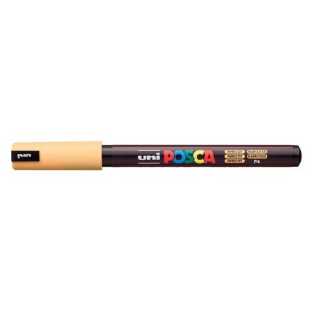 Dekoračný popisovač, 0,7 mm, UNI "Posca PC-1MR", broskyňová