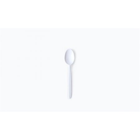 Lyžica, plastová, znovu použiteľná, 18,5 cm, 50 ks "Venus", biela