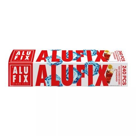 Sáčok na výrobu ľadových kociek, so zipsom, 240 ks, ALUFIX