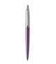 Guľôčkové pero, 0,7 mm, strieborný klip, fialové telo pera, PARKER, "Royal Jotter", modrá