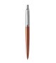 Guľôčkové pero, 0,7 mm, strieborný klip, Chelsea oranžové telo pera, PARKER, "Royal Jotter", modré