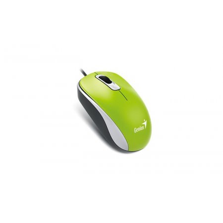 Myš, drôtová, optická, štandardná veľkosť, USB, GENIUS "DX-120", zelená