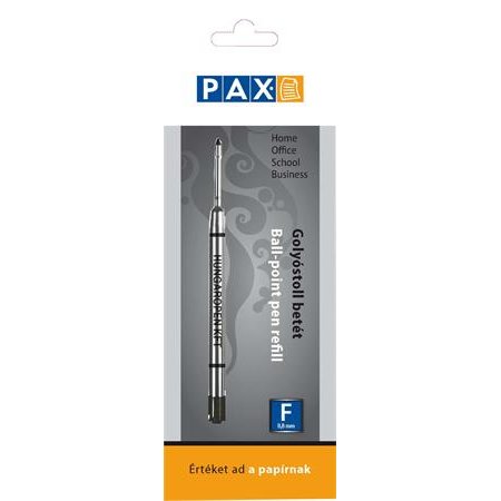 Náplň do guľôčkového pera, 0,8 mm, PAX, čierna