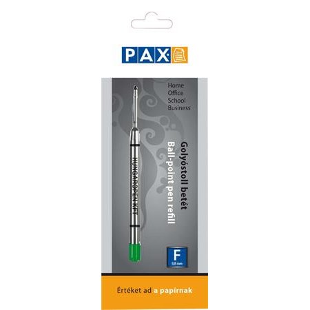 Náplň do guľôčkového pera, 0,8 mm, PAX, zelená