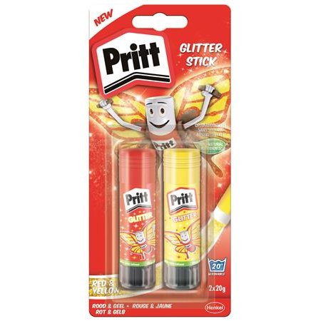 Lepiaca tyčinka, 2x20 g, glitrová, HENKEL "Pritt"