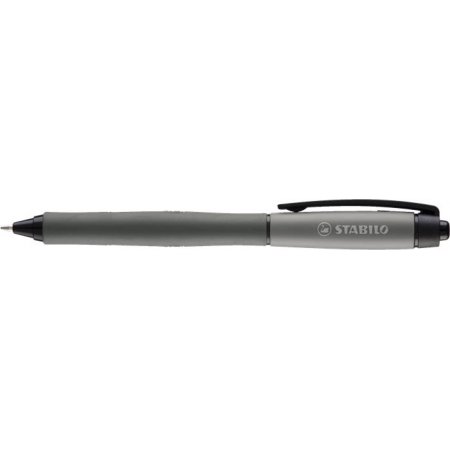 Gélové pero, 0,4 mm, stláčací mechanizmus, STABILO "Palette", čierna