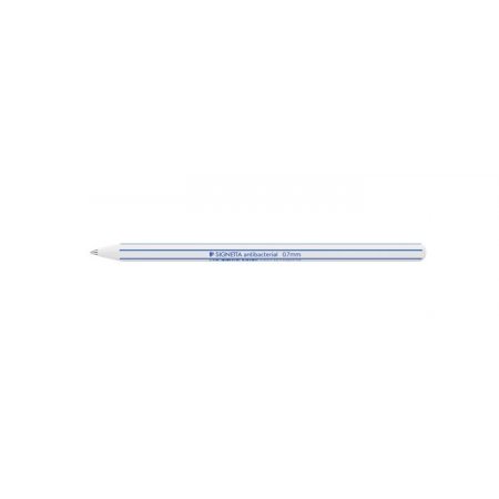 Gulôčkové pero, displej, 0,7 mm, s vrchnákom, antibakteriálne, ICO "Signetta", modrá