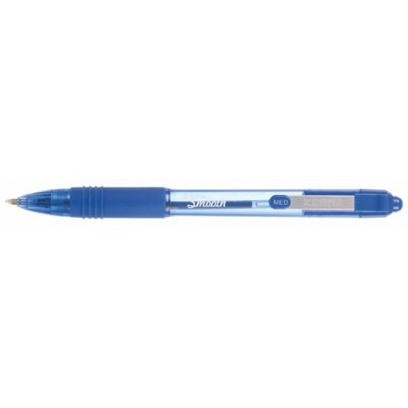 Guľôčkové pero, 0,27 mm, stláčací mechanizmus, ZEBRA "Z-Grip Smooth", modrá