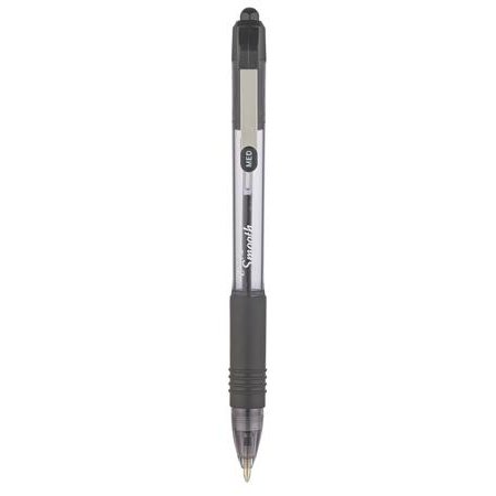 Guľôčkové pero, 0,27 mm, stláčací mechanizmus, ZEBRA "Z-Grip Smooth", čierne