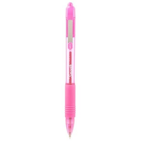 Guľôčkové pero, 0,27 mm, stláčací mechanizmus, ZEBRA "Z-Grip Smooth", ružové
