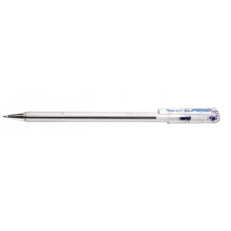 Guľôčkové pero, 0,35 mm, s vrchnákom, PENTEL "Superb BK77", modrá