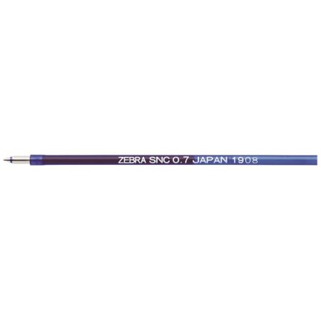 Náplň do guľôčkového pera, 0,24 mm, ZEBRA "SNC", modrá