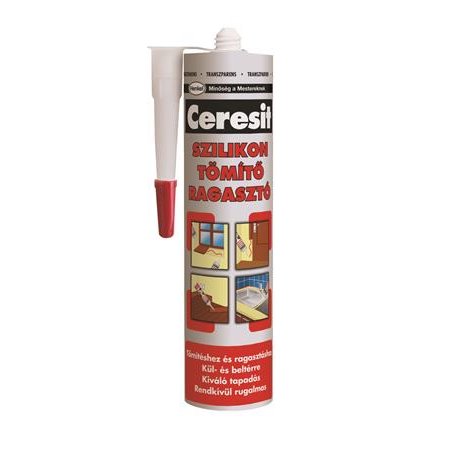 Lepidlo, silikónové, 300 ml, HENKEL "Ceresit"