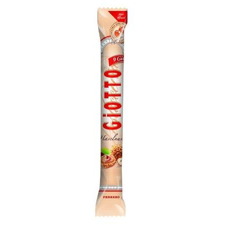 Chrumkavá oblátka, 38,7 g, GIOTTO, s mliečno-lieskovoorieškovou náplňou