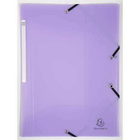 Doska s gumičkou, PP, A4, EXACOMPTA "Chromaline Pastel", fialová