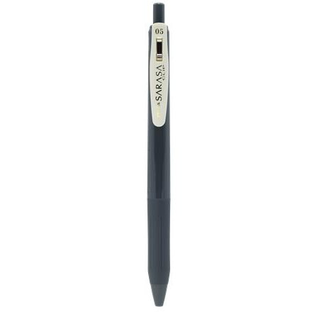Gélové pero, 0,33 mm, stláčací mechanizmus, ZEBRA "Sarasa Clip Vintage", tmavosivé
