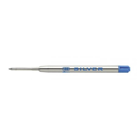 Náplň do guľôčkových pier, 0,8 mm, veľkokapcitná, ICO "Silver", modrá