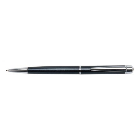 Guľôčkové pero, Crystlas from SWAROVSKI®, s bielym krištáľom, ART CRYSTELLA "Lille Pen", čierna
