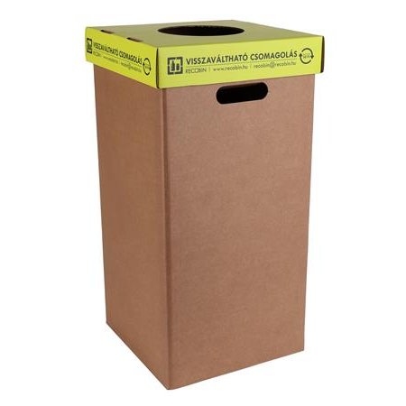 Odpadkový kôš, určený na zálohované fľaše, vyrobený z recyklovaných materiálov, 50 l, RECOBIN "Office"