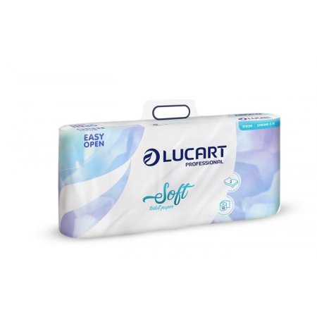 Toaletný papier, 2-vrstvový, malé kotúče, 10 kotúčov, LUCART "Soft", biela