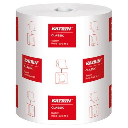 Papierové utierky, v kotúči, 2-vrstvoé, KATRIN "Classic M2", biela