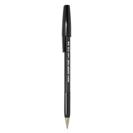 Guľôčkové pero, 0,21 mm, s vrchnákom, ZEBRA "H-8000", čierna