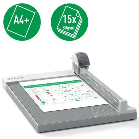 Rezačka, kotúčová, A4+, 15 listov, LEITZ "Precision Office A4+"