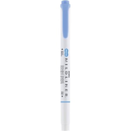 Zvýrazňovač, 1,0/3,5 mm, obojstranný, ZEBRA "Mildliner Cool & Refined", modrá