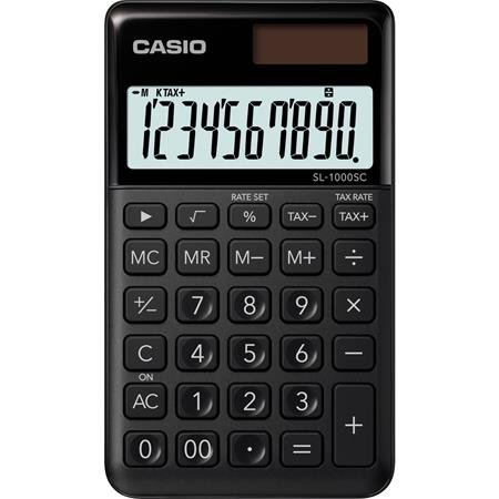 Vrecková kalkulačka, 10-miestna, CASIO "SL 1000", čierna