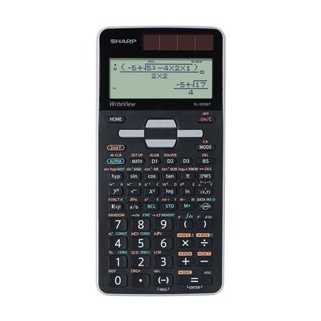 Kalkulačka, vedecká, 640 funkcií, SHARP "EL-W506TBSL", sivá-čierna