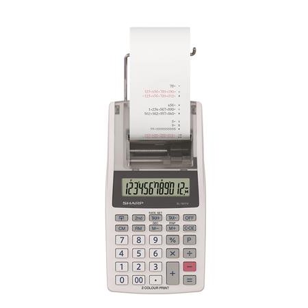 Kalkulačka, s tlačou, 12 miestny displej, 2 farebná tlač, SHARP "EL-1611V"