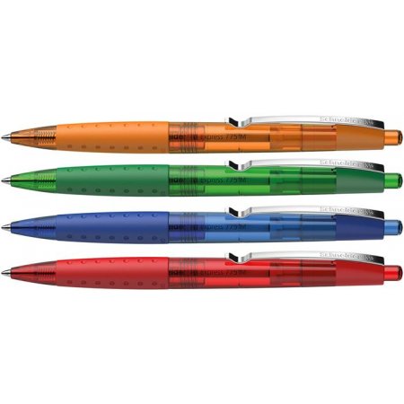 Guľôčkové pero, 0,5 mm, stláčací mechanizmus, SCHNEIDER "Loox, modrá