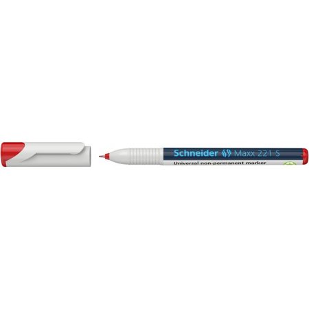 Popisovač, OHP, 0,4 mm, SCHNEIDER "Maxx 221 S", červený