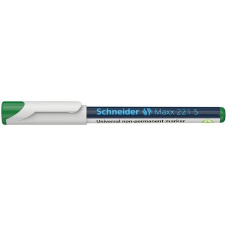 Popisovač, OHP, 0,4 mm, SCHNEIDER "Maxx 221 S", zelený