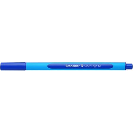 Guľôčkové pero, 0,5 mm, s vrchnákom, SCHNEIDER "Slider Edge M", modré
