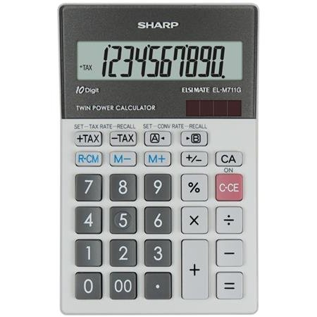 Kalkulačka, stolová, 10 znakov, SHARP "EL-M711G"