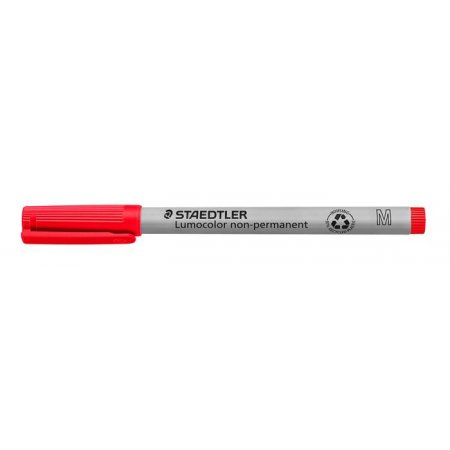 Nepermanentný popisovač, OHP, 1 mm, STAEDTLER "Lumocolor® 315 M", červená